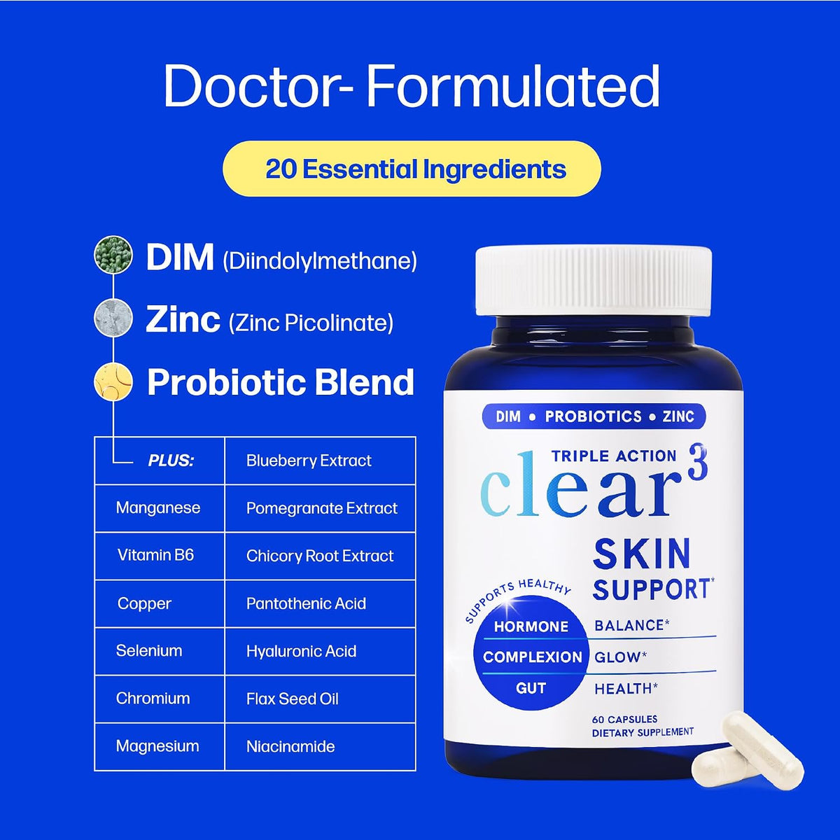 NIVIO™ Triple Action Clear 3, 120 Capsules